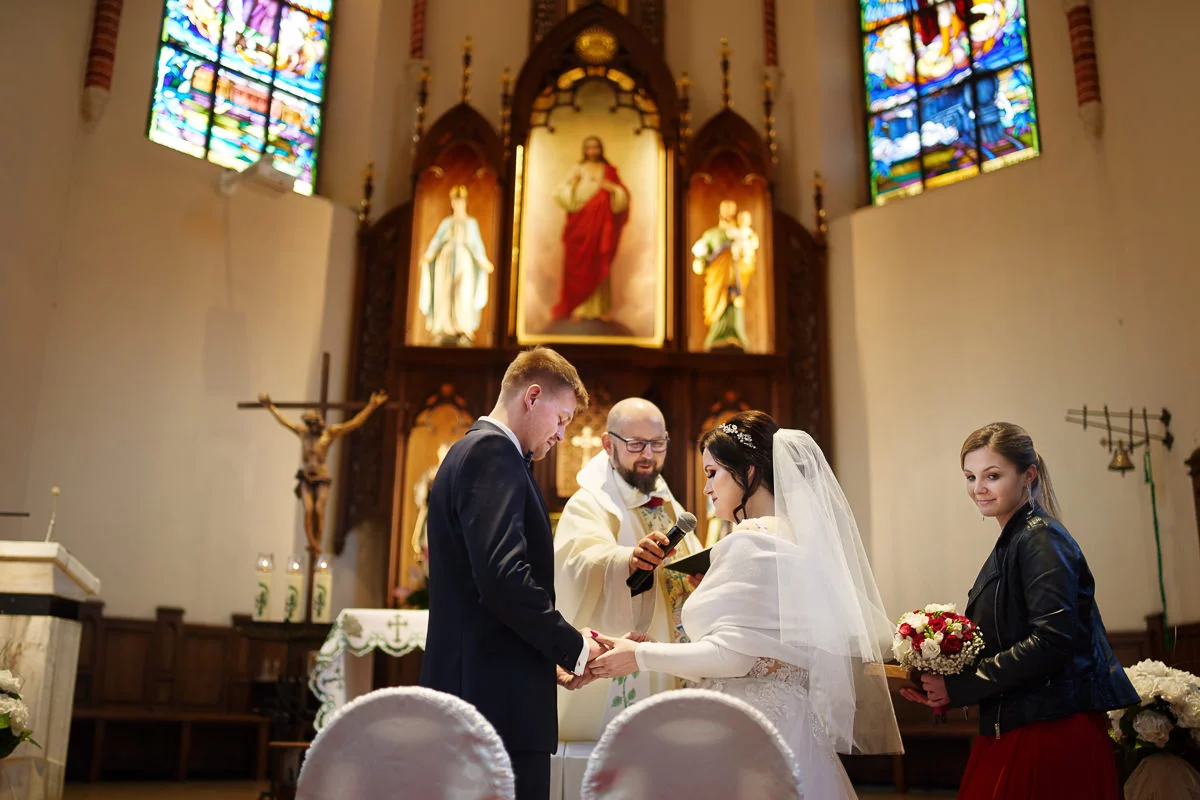 przysięga małżeńska ślub w kościele kolejowym nowy sącz